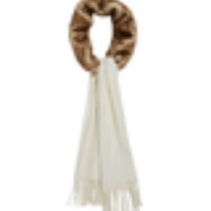 BADGLEY MISCHKA Faux Fur-Trim Scarf
